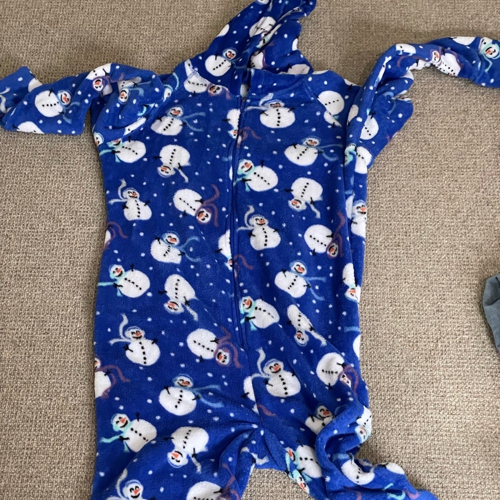 Feeted Christmas onesie